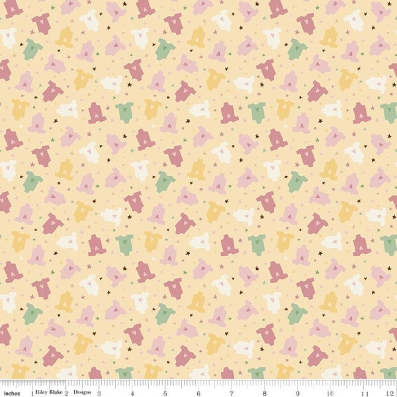 Onesies in Yellow (c16774-yellow) | Baby Girl | Lori Whitlock | Riley Blake